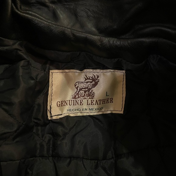 Men’s genuine Leather Jacket - Picture 4 of 4